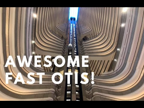 Awesome Fast Otis Traction Elevators -  Marriott Marquis, Atlanta, GA