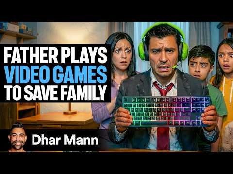 Father Plays Video Games To SAVE FAMILY Ft. FGTeeV | Dhar Mann Studios
