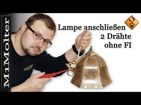 Connecting a lamp - 2 wires without RCD (classic grounding)