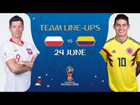 LINEUPS – POLAND V COLOMBIA - MATCH 31 @ 2018 FIFA World Cup™