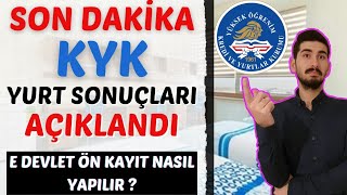 SON DAKİKA | KYK YURT BAŞVURULARI AÇIKLANDI | KYK SONUÇLARI | KYK YEDE