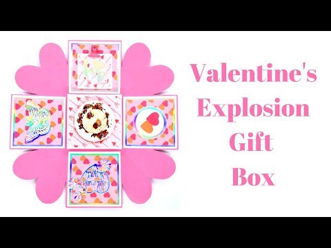 Pretty Explosion Box Card