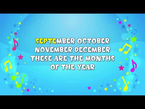 Months Of The Year | Sing A Long | Nursery Rhyme | Learning Song