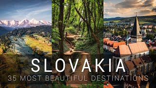 SLOVAKIA - 35 most beautiful destinations | Cinematic video