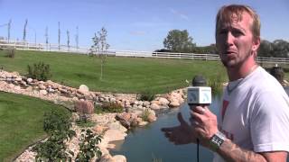 Rob @ Animal World: The Pond Expert's backyard 144,000 gallon koi pond!