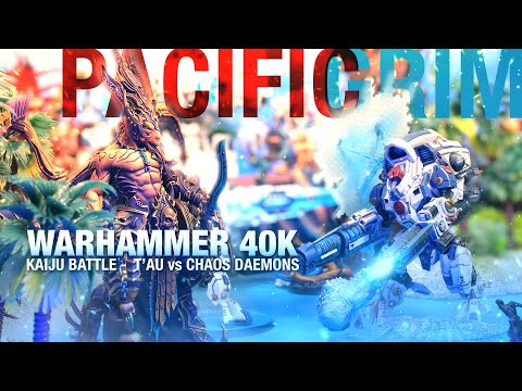 Chaos Daemons VS T'au Empire: Warhammer 40k Battle Report, 2700pts - Kaiju Battle!
