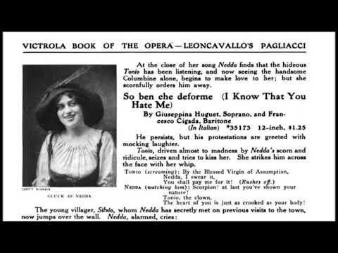 "The Monotone (Ein Ton)"Alma Gluck, Efrem Zimbalist, Victor 87208 (1914) Peter Cornelius song