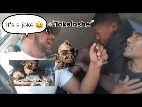 Tokoloshe prank to random people #Funny 😂