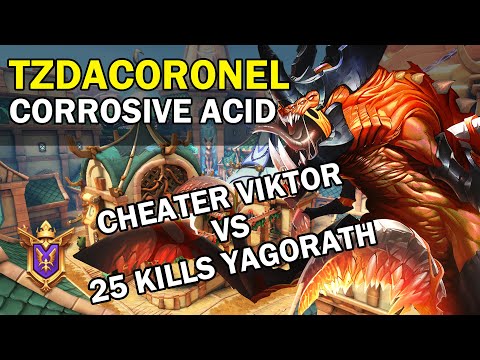 Cheater Viktor vs 25 Kills Yagorath TZdaCoroneI Paladins Competitive (Grandmaster) CORROSIVE ACID
