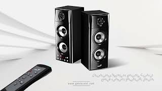 Genius reproduktory SP-HF2800 BT, 2.0, 60W, čierne, diaľkové ovládanie, BT 5.0, 3pásmové, LCD display, podpora TWS, RCA vstup, Blu