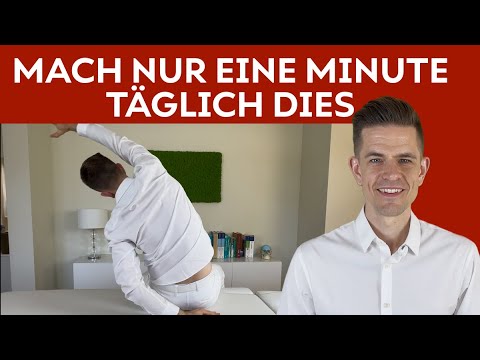 NUR 1 Minute MORGENS: Diese Übung kann sofort deine Haltung verbessern & Rückenschmerzen lindern!