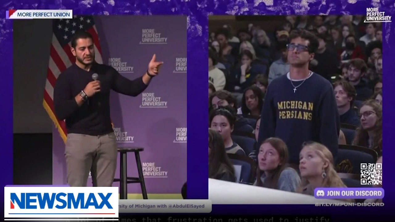 Persian student confronts Abdul El-Sayed on Iranian regime | The Record with Greta Van Susteren