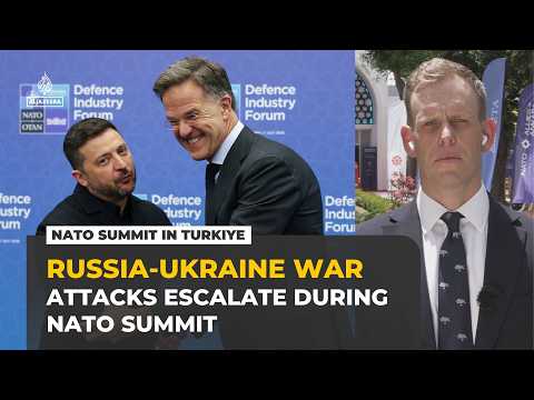 Ukraine, Russia escalate strikes during NATO summit as Zelenskyy urges more air defences