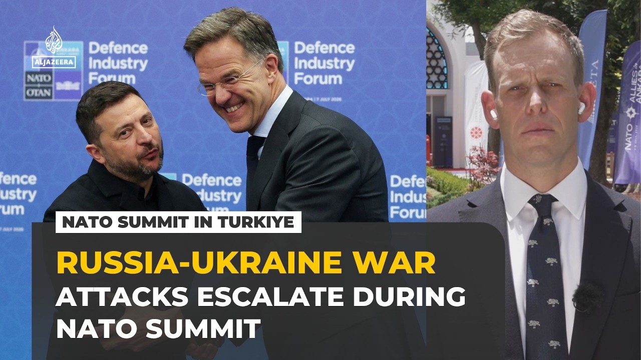 Ukraine, Russia escalate strikes during NATO summit as Zelenskyy urges more air defences