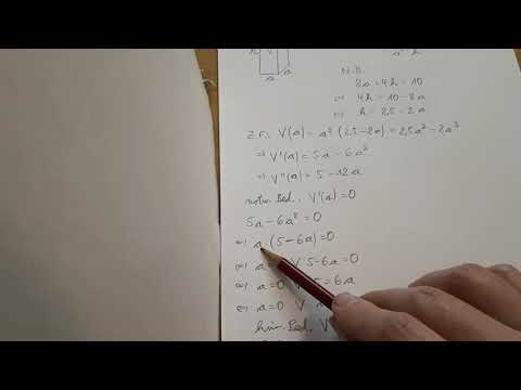 Extremwertaufgabe: Drahtgestell