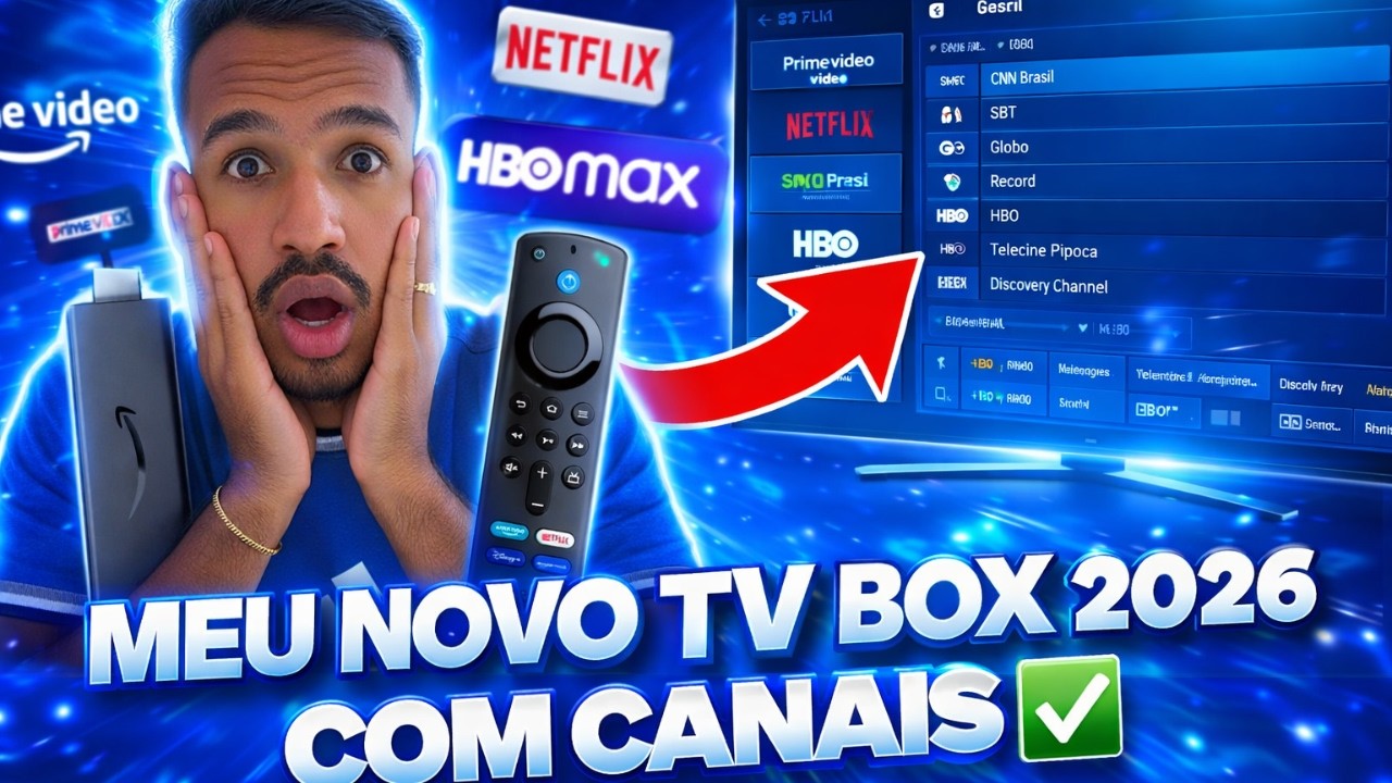 TRANSFORMEI minha TV com esse FIRE STICK TV BOX - mais de 40 MIL conteúdos LIBERADOS 🔥
