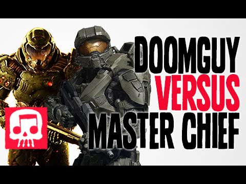 DOOMGUY VS MASTER CHIEF Rap Battle by JT Music and Teamheadkick