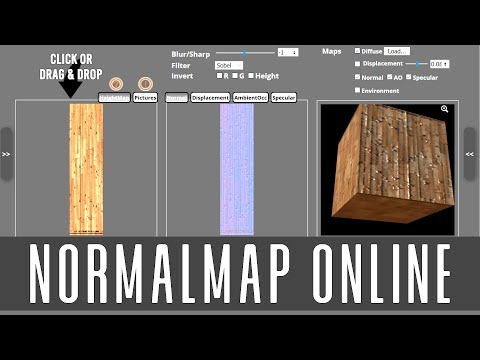 NormalMap & Texture Generator Online -- Sweet Free Texturing Tools