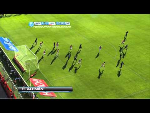 Gol Alemán. Independiente 1 -  Unión 1. B Nacional. Fecha 11. Fútbol Para Todos.