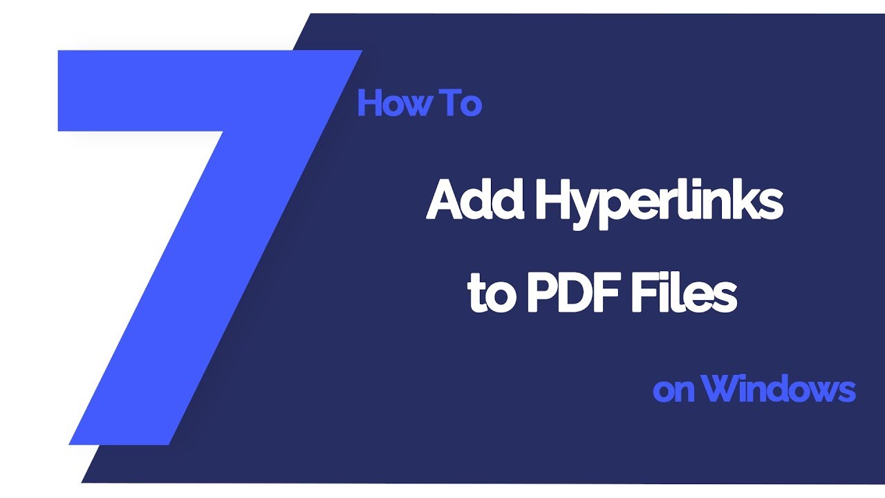 How to Add Hyperlinks to PDF Files on Windows | PDFelement 7