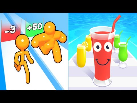 Tall Man Run | Juice Run - All Level Gameplay Android iOS Ep 8