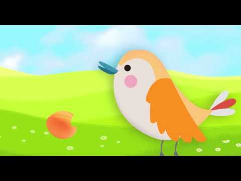 Filastrocca degli uccellini colorati. Impariamo i nomi dei colori, della la frutta e della verdura !