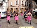 Танец байкеров во Франции на празднике La vie en rose Ribeauvillé 