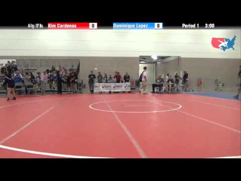 FILA Junior 44 kg / 97 lbs. - Kim Cardenas vs. Dominique Lopez