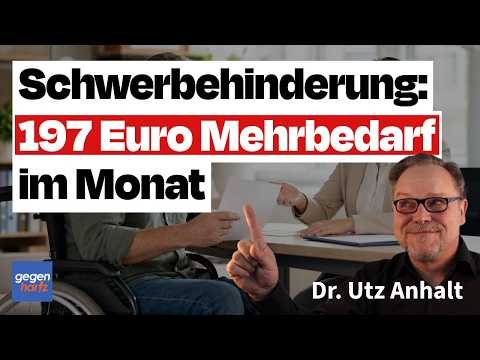 Video Thumbnail: Schwerbehinderung: 197 Euro Mehrbedarf im Monat stehen Schwerbehinderten zu