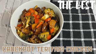 The BEST Crockpot Teriyaki Chicken | Slow Cooker Chicken Teriyaki and Vegetables |  Crockpot Recipes