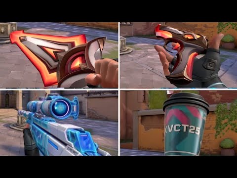 Valorant S25 Act 5 Battlepass All Skins in Game Showcase & Animations 