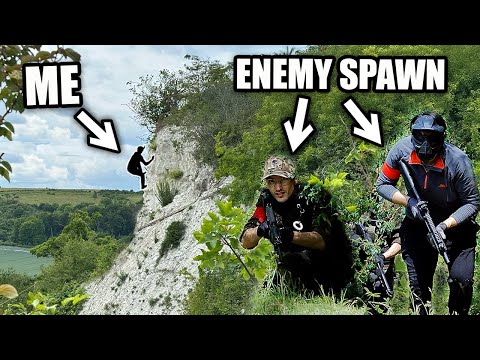 Airsoft Sniper Climbs a Cliff and Destroys EVERYONE 🐐 (30 meters high)