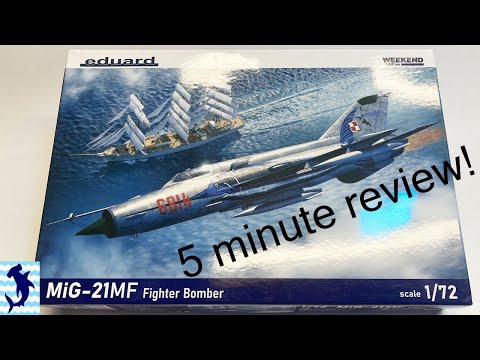 5 Minute Review!  Eduard's MiG-21MF in 1:72 scale