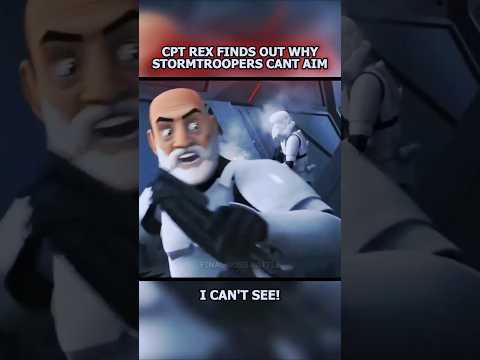 Captain Rex Finds Out Why Stormtroopers Can't Aim 💀💀 #starwars #clonewars #starwarsrebels