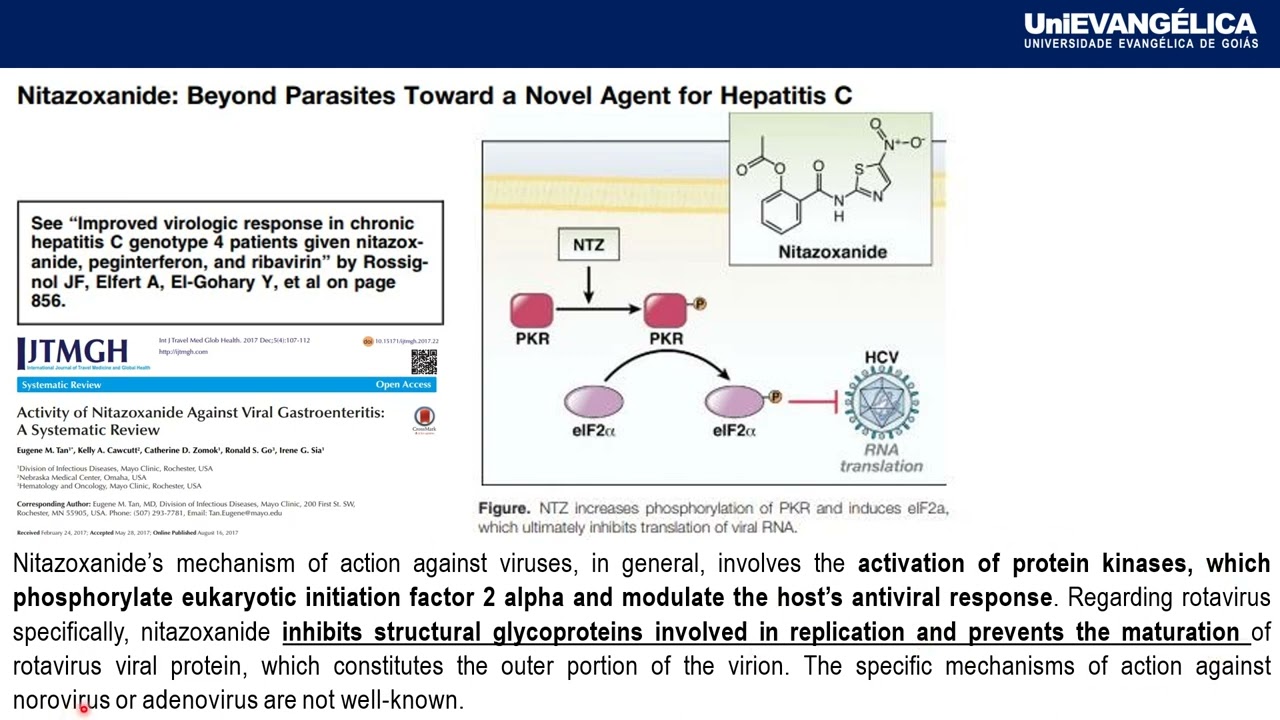 TRATAMENTO DAS HELMINTOSES   - Nitazoxanida