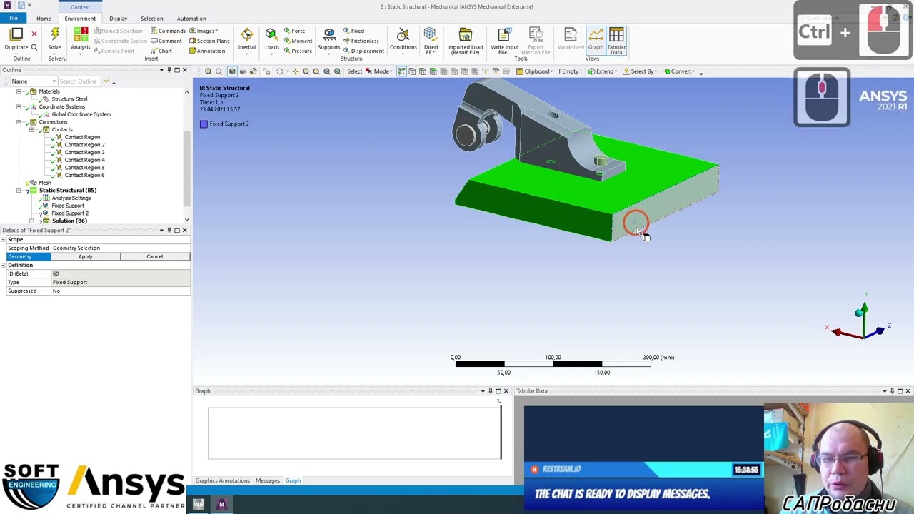 Quick Start with Ansys Workbench. Static Stress Analysis tutorial