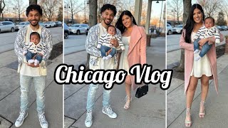 WEEKEND IN CHICAGO VLOG: exploring the city, the bean, baby’s first time!
