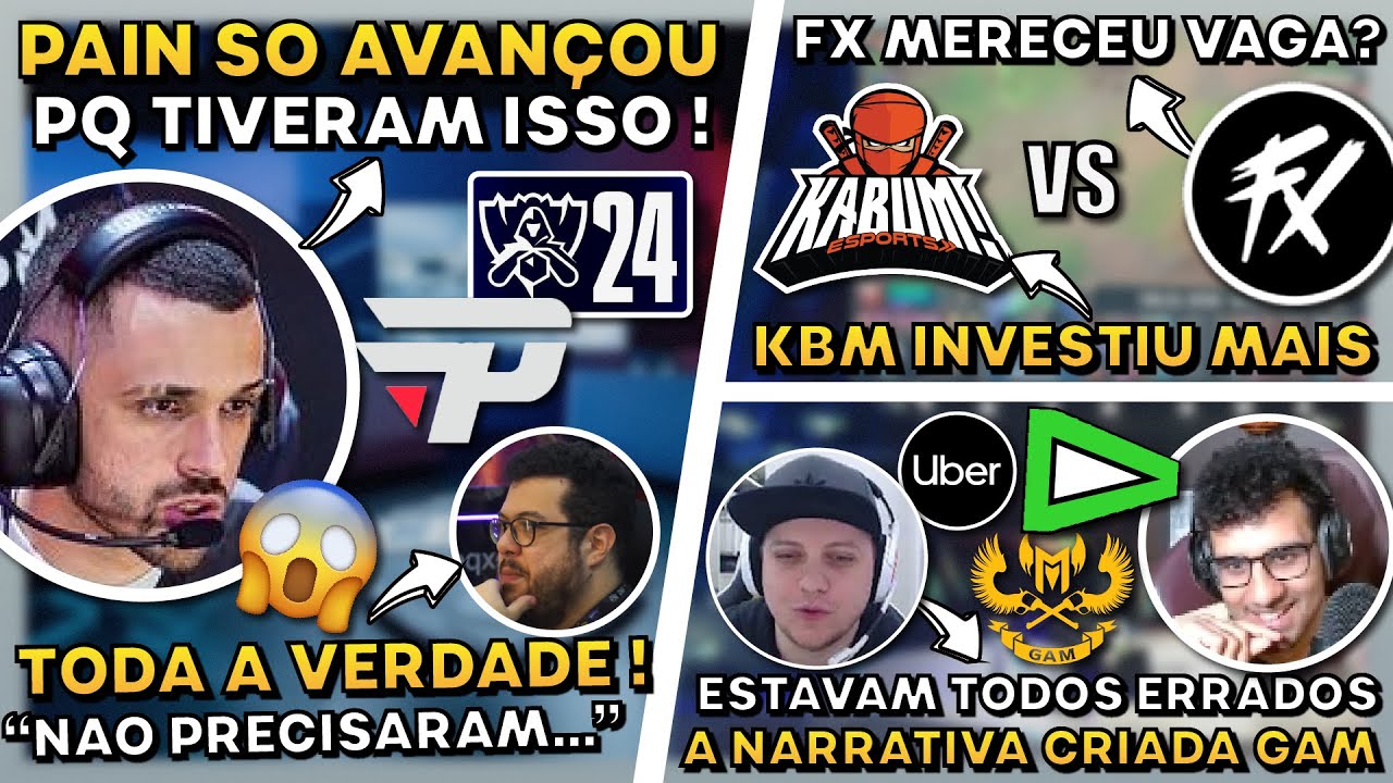 PAIN SÓ AVANÇOU DE FASE POR ISSO ! A NARRATIVA CRIADA DA GAM ! FX QUEM MERECEU A VAGA x KBM ?