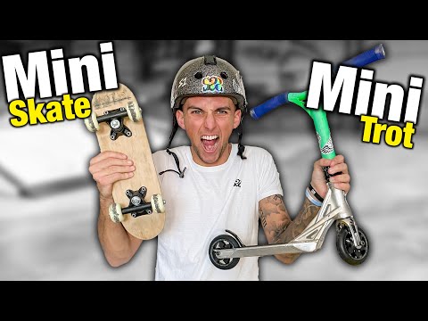 UNE MINI TROTTINETTE VS UN MINI SKATE !