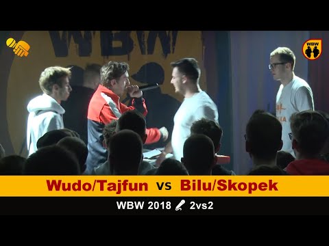 Bilu/Skopek 🆚 Wudo/Tajfun 🎤 WBW 2018 2vs2 (freestyle rap battle) Półfinał