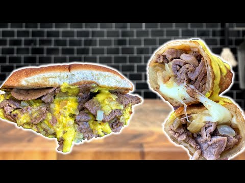 Cheese Steak Sandwich turned into Cheese Steak Egg...