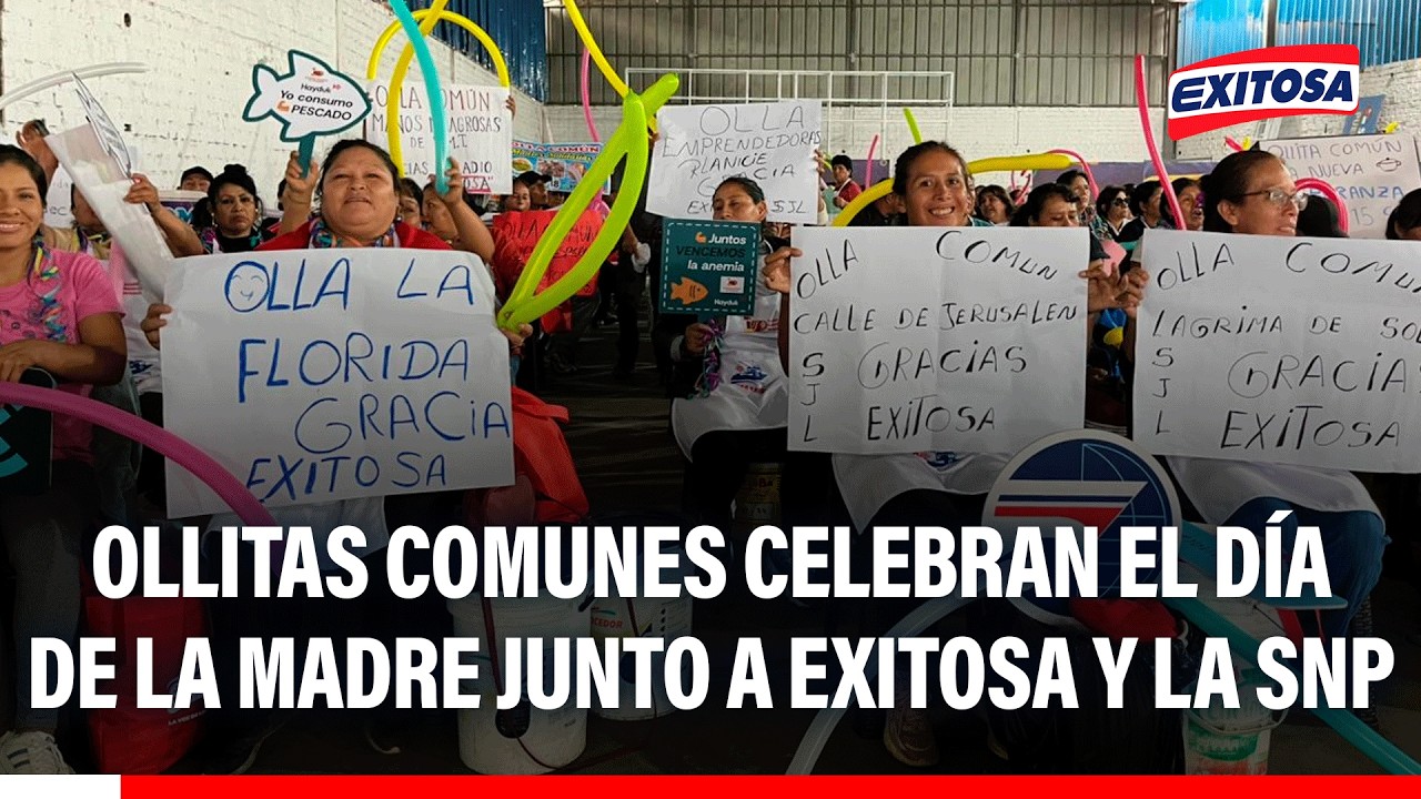 🔴🔵 Ollitas comunes celebran el Día de la Madre junto a Exitosa y la SNP preparando ceviche