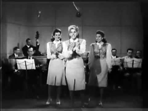 The Andrew Sisters - Straighten up and fly right 1945