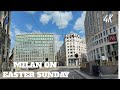 ITALY MILAN ON EASTER SUNDAY Driving Virtual Tour 4K