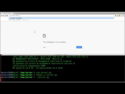 Setup A Webserver With Python Linux Tutorials Clip29