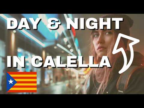 Calella Day & Night Walk 🌞🌙 Lighthouse, Bars, Plaça Vibes & Sea Sounds | Real Catalonia