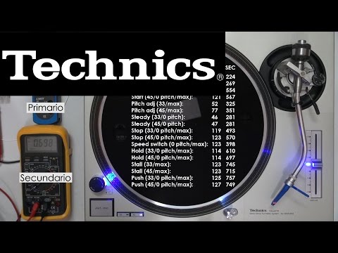 Regulación de plato Technics SL-1200/1210