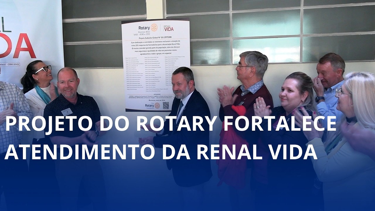 Novas máquinas de hemodiálise. Projeto do Rotary fortalece atendimento da Renal Vida
