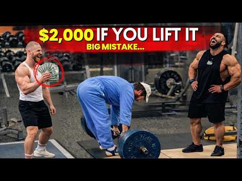 $2000 IF YOU CAN LIFT THIS… NOBODY EXPECTED HIM 😭