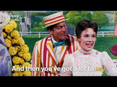 Julie Andrews and Dick Van Dyke performing Supercalifragilisticexpialidocious